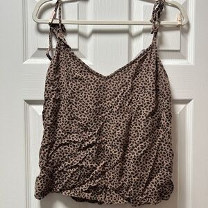 Abercrombie & Fitch Brown Leopard Print Camisole